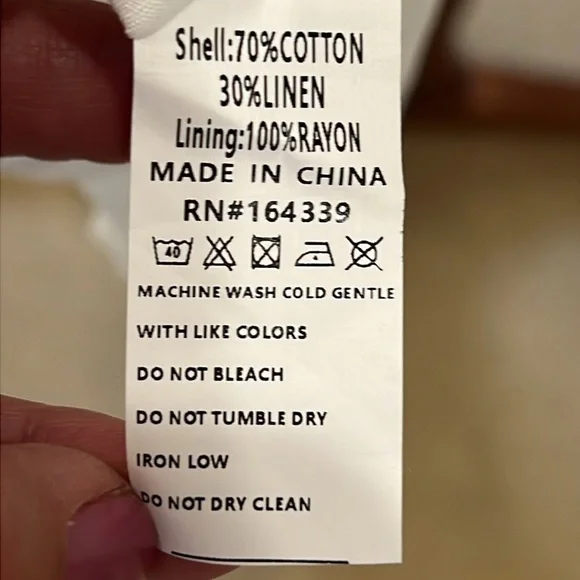 Petal & Pup Strapless cut out twist top linen midi dress nwot - Picture 15 of 15